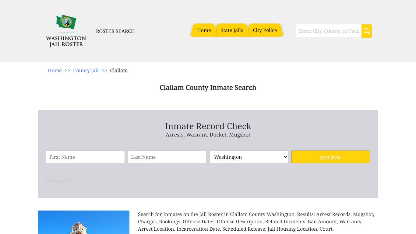 Clallam County Inmates | Jail Roster Search